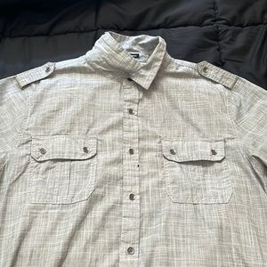 Mens rock and republic grey long sleeve collared shirt. Barely worn.